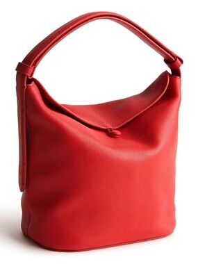 New Vera Bradley Astoria Shoulder Bag Gogi Berry Red Genuine Leather NWT